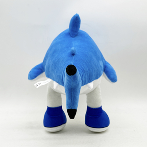 Venta al por mayor disponible Italia Brainrot Tung Sahur figura peluche Italia Brainrot Tralalero Tralala tiburón azul - Product Image 4