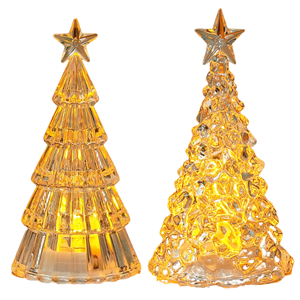 Wholesale Colorful Glowing Desktop Electronic Plastic Luminous Christmas <b>Tree</b> Night <b>Light</b> Xmas Ornament LED Lamps - Product Image 1
