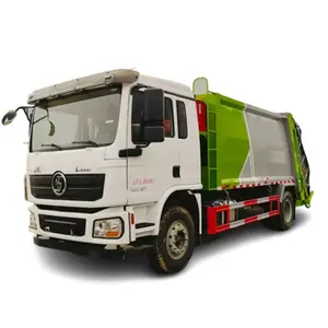 10cbm 12cbm 14m3 190HP Urban shacman compress Garbage Can Cleaning Truck Mounted Wheelie Bin Clean Trash Bin Cleaning Truck