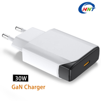 Chargeur mural ultra-fin Type-C HNT OEM/ODM PD3.1/PD30W à charge rapide avec protection SCP pour prise UE