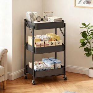 รถเข็นเก็บอุปกรณ์เสริมสวยเคลื่อนที่สำหรับทำเล็บ ต่อขนตา ทำผม สักคิ้ว - Product Image 6