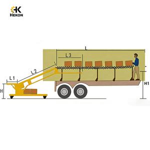 HEKON Ekonomik Bantlı Konveyör Ekipmanları Taşıma Yükleme Konteyner Bantlı Konveyör Teleskopik Konveyör Kamyon Yükleme İçin - Product Image 3