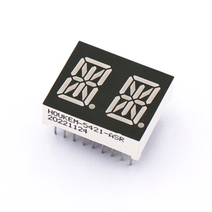 Phổ biến <span class=keywords><strong>anode</strong></span> màu trắng 0.4 inch 6 chữ số 14 đoạn dẫn Alpha số hiển thị 10mm HOUKEM-4061-BW - Product Image 4