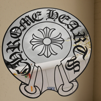 Miroir décoratif mural DIY en acrylique argenté personnalisé de 1 mm, style moderne Chrome Hearts, à coller à l'intérieur