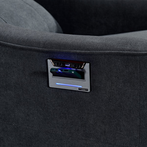 Sillón reclinable cómodo, sofá reclinable eléctrico ergonómico con carga inalámbrica, muebles de sala de estar, sillones individuales. - Product Image 5