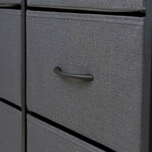 Commode autoportante moderne en tissu pour salon, durable, avec panneaux en MDF et acier inoxydable, en pin, disponible en plusieurs couleurs - Fournisseur en gros - Product Image 5