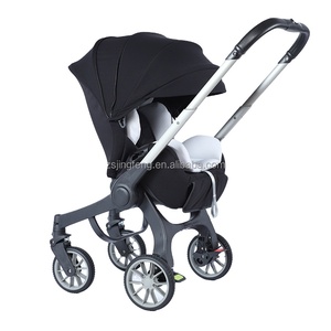 Cochecito de Bebé Plegable 4 en 1 con Marco de Aleación de Aluminio Ligero Personalizado, Capacidad de Carga de 15 kg, Portátil para Bebés de 0 a 3 Años - Product Image 1