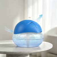 Purificateur d'air électrique à base d'eau, humidificateur, diffuseur d'arômes avec lumière nocturne 7 couleurs pour la maison et l'hôtel, élimination de la fumée et de la poussière