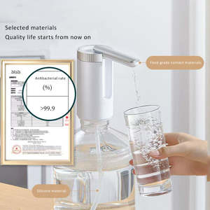 Pompe à eau portable pliable et réglable rechargeable de 1200 mAh avec affichage de la capacité en bouteille - Product Image 6