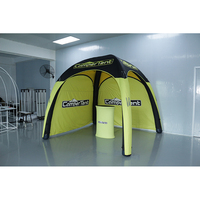 Tente de réception gonflable ODM/OEM, personnalisable pour exposition, stand de salon professionnel, en polyester 600D, imperméable, résistant aux UV, durable et portable
