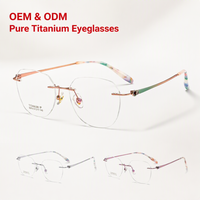 Lunettes de vue de marque de créateur en titane pur de qualité supérieure, monture optique IP pour femme AZg510br