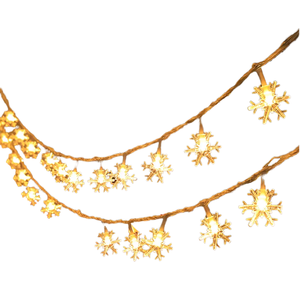 Venta caliente 8 modos <span class=keywords><strong>LED</strong></span> cobre copo de nieve luces de cadena interior/exterior decoraciones navideñas para fiestas iluminación interior festiva - Product Image 4