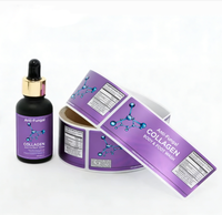 Étiquettes autocollantes personnalisées imperméables en rouleau, résistantes aux UV, pour flacons en verre de 3 ml et 10 ml, étiquettes d'emballage, logo autocollant, résistantes aux basses températures