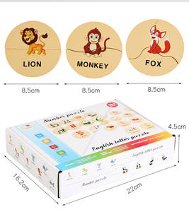 <span class=keywords><strong>XNM</strong></span> ALC-22 Puzzle en bois Montessori d'éducation sensorielle pour bébés et tout-petits de 1 à 3 ans avec impression UV et découpe laser - Product Image 5