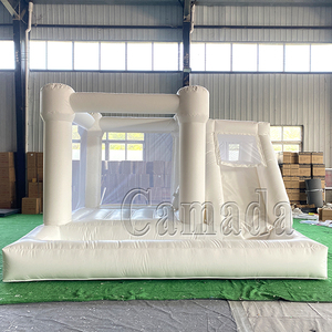 Castello Gonfiabile Commerciale Bianco per Matrimoni, Combo Scivolo Gonfiabile per Bambini e <span class=keywords><strong>Adulti</strong></span> - Product Image 2
