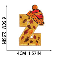 Nouveaux 26 patchs brodés thermocollants en lettres anglaises, décoratifs, en tissu non-tissé, pour vêtements, collection automne