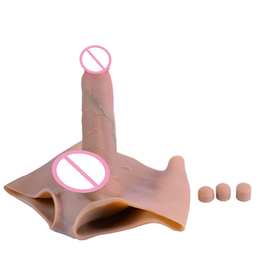 Wearable Male Enhancement Sleeve Large Size Soft Silicone Anal <b>Dildo</b> Toy for 18+ with Extension Design - Product Image 2