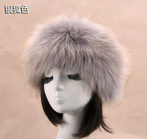 Mũ len nữ thời trang lông cáo giả, mũ nữ có lông thỏ mềm mại, mũ mùa đông nữ lông chồn giả - Product Image 5