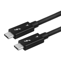 Compatible Thunderbolt 40Gbps 8K @ 60Hz 100W PD Charge rapide Type-C Male-to-Male 4-Cable Dock pour GPU Electronics