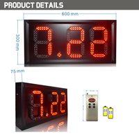 Jhering Offre Spéciale RF télécommande LCD contrôle 8 pouces 3 chiffres alliages d'aluminium LED gaz station-service prix écran signe