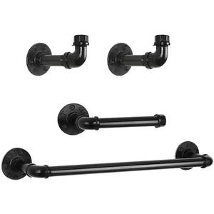 Kit <span class=keywords><strong>de</strong></span> produits <span class=keywords><strong>de</strong></span> <span class=keywords><strong>salle</strong></span> <span class=keywords><strong>de</strong></span> <span class=keywords><strong>bain</strong></span> 4 pièces Europe du Nord, ensemble d'accessoires <span class=keywords><strong>de</strong></span> <span class=keywords><strong>salle</strong></span> <span class=keywords><strong>de</strong></span> <span class=keywords><strong>bain</strong></span> porte-serviettes industriel robuste - Product Image 3