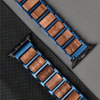 Venta al por Mayor de Correas de Reloj Personalizadas con Logotipo, Modernas y Antiguas, de Acero Inoxidable y Madera para Iwatch