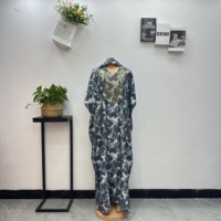 Nouvelle Robe Longue Décontractée et Élégante pour Femme, Imprimée, Style Musulman Africain Traditionnel en Polyester, Printemps-Été-Automne