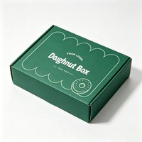 Boîtes d'emballage alimentaire en gros pour donuts au soja, de haute qualité, pour pâtisseries, gâteaux, biscuits, tartes aux œufs, boîte d'emballage alimentaire personnalisée