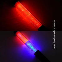 Roadhero Lot de 4 bâtons de signalisation LED de 21 pouces, baguettes de contrôle du trafic, lumières de sécurité nocturne avec 3 modes clignotants pour aéroport et parking