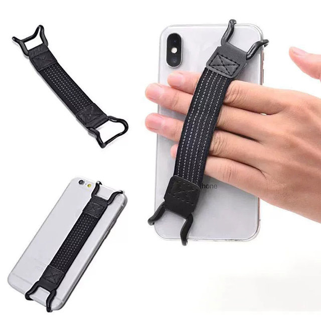 2025 New Phone Anti-drop Strap Buckle Single-Handed Grip Holder Mobile Phone Nylon Design With Buckle Soft Easy