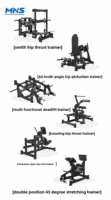 Équipement de fitness commercial, machine à traction dorsale plate, machine à shrug, machine à squat, machine à lunges, musculation des bras et de la poitrine, acier