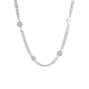 Collar con Expresiones Faciales de Feliz, <span class=keywords><strong>Triste</strong></span>, <span class=keywords><strong>Enojado</strong></span> <span class=keywords><strong>y</strong></span> Alegre, Cadena Estilo Suéter Hip-hop de Moda para Mujer - Product Image 6