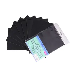 Visunion — papier épais noir brillant, paillettes, A4/12X12 250gsm, pour la fabrication de cartes, vente en gros