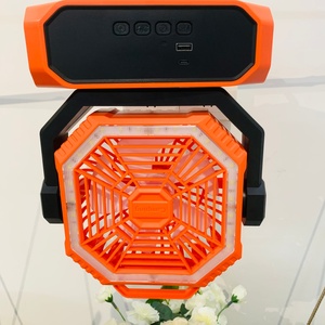 2025 Small USB Rechargeable 3-Speed Electric <b>Fan</b> with <b>Remote</b> <b>Control</b> LED Light & Packaging Box for Car & Outdoor Use - Product Image 6