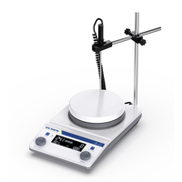 Agitador Magnético Redondo LACHOI MSA-HDE 50-2000 rpm RT-350 ° Controlador LCD RS232 + Programable - para Síntesis Química y Mezcla Farmacéutica