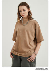 เสื้อยืดโอเวอร์ไซส์แขนสั้นลำลองพิมพ์ลายผู้ชาย ผ้าคอตตอนถัก 100% รับสกรีนโลโก้ตามสั่ง ลดราคาพิเศษ - Product Image 4