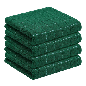 Manufacturer Wholesale Checkered Plaid Microfiber <b>Square</b> <b>Tablecloth</b> Napkins Woven Quick Dry Kitchen & Dining Use - Product Image 1