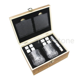 Gravé Barware Whisky Pierres et Ensemble de Verre Pierres De Refroidissement pour le Whisky pour le <span class=keywords><strong>Vin</strong></span> Blanc - Product Image 3