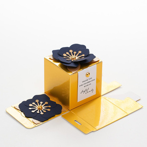 Groothandel Custom Vierkant Versierde Bloem Snoep Papier Doos Grote Luxe Zoete Bruiloft Cadeau Snoep Chocolade Verpakking Geschenkdoos - Product Image 6