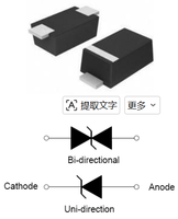 SMF6.0A SOD-123FL 6.0V 19.4A Leiditech TVS Diode for Consumer Electronics and Communication Equipment 854110