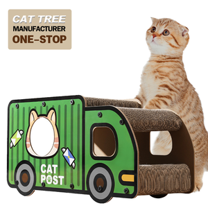 Herstellung Großhandel Auto-förmiger Kratzbaum Katzen-Papphaus - Product Image 2