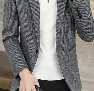 秋季新款热销高品质纯色标志印花涤纶纤维30% 男士条纹套装