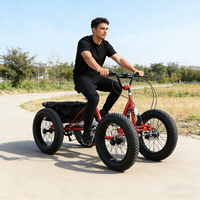 Quadricycle tout-terrain 2026, dernier modèle, 4 roues, 7 vitesses, pneus larges, pédales, vélo à quatre roues