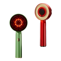 Masajeador Eléctrico Portátil para Cabeza OEM Más Vendido con Función Musical, Luz de Colores y Pulverizador Hidratante para el Cuidado del Cabello y Belleza