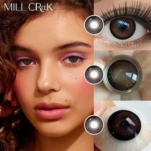 Lentes de Contacto de Color Gris Tigris Millcreek, Venta al por Mayor, Anuales, Naturales, Marrón Oscuro Grisáceo, Suaves, Precio de Fábrica, CE ISO - Product Image 4