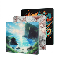 Tapis de souris de jeu en verre vierge pour le bureau, avec épaisseur et dimensions personnalisées, impression UV, en stock, moule privé