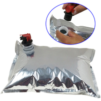 Sachets aseptiques pour le stockage de bière Fordable personnalisé 1L 5L 10L 20L Sac-dans-boîte Emballage en feuille Sac à bec