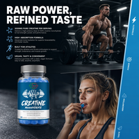 Gommes de créatine monohydrate 100% pure, absorption supérieure, 3000 mg, OEM disponible, améliore les performances sportives