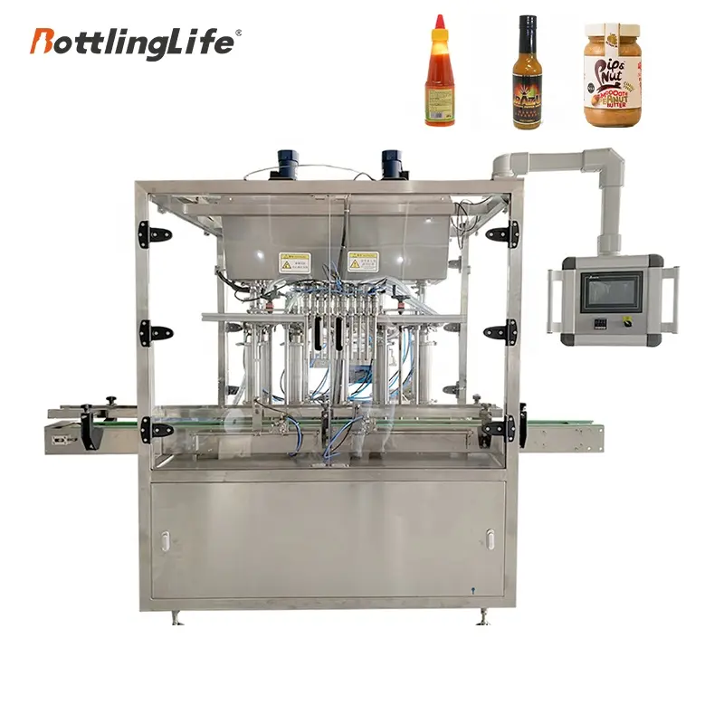 Online technical support lotion filling machine 6 heads automatic shampoo cream oil liquid filling machine machinery