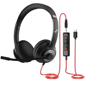 <span class=keywords><strong>Téléphone</strong></span> de bureau avec microphone <span class=keywords><strong>pour</strong></span> centre d'appels, casque téléphonique avec microphone, écouteurs <span class=keywords><strong>pour</strong></span> cours en ligne, <span class=keywords><strong>téléphone</strong></span> <span class=keywords><strong>fixe</strong></span> de bureau, USB 3,5 mm - Product Image 6